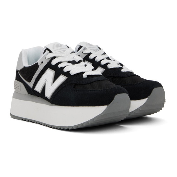 뉴발란스 뉴발란스 New Balance Black 574+ Sneakers 231402F128100