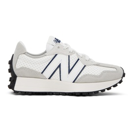 뉴발란스 New Balance White & Gray 327 Sneakers 231402F128147