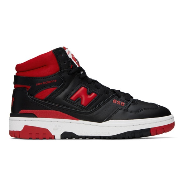 뉴발란스 뉴발란스 New Balance Black & Red 650R Sneakers 231402M236002