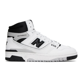 뉴발란스 New Balance White & Black 650 Sneakers 231402M236005