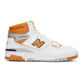 뉴발란스 New Balance White & Orange 650 Sneakers 231402M236006