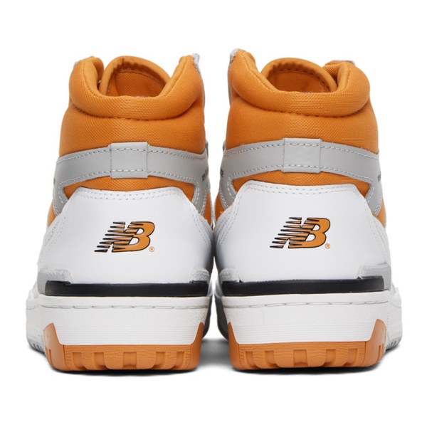 뉴발란스 뉴발란스 New Balance White & Orange 650 Sneakers 231402M236006