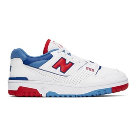 뉴발란스 New Balance White & Blue 550 Sneakers 231402M237175