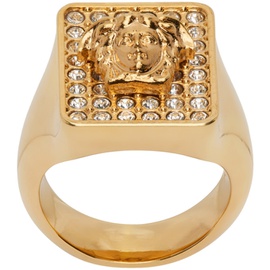 베르사체 Versace Gold Medusa Tiles Ring 231404F024006