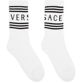 베르사체 Versace White Vintage Socks 231404F076011