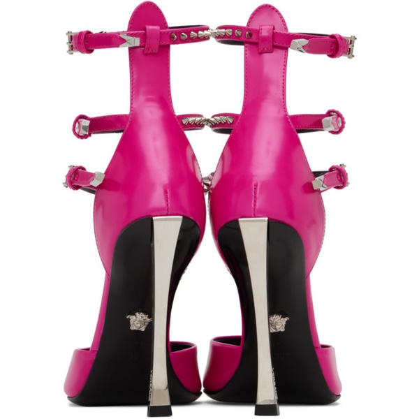 베르사체 베르사체 Versace Pink Decollete Heels 231404F122006