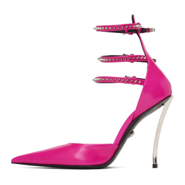 베르사체 베르사체 Versace Pink Decollete Heels 231404F122006
