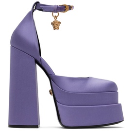 베르사체 Versace Purple Medusa Aevitas Platform Heels 231404F122026