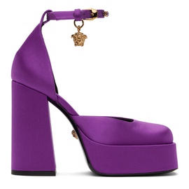 베르사체 Versace Purple Medusa Aevitas Platform Heels 231404F122063