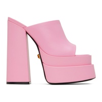 베르사체 Versace Pink Aevitas Platform Mules 231404F125004