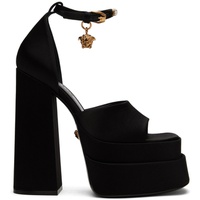 베르사체 Versace Black Aevitas Heeled Sandals 231404F125008