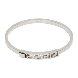 베르사체 Versace Silver Greca Cuff Bracelet 231404M142005