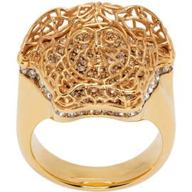 베르사체 Versace Gold Crystal Ring 231404M147019