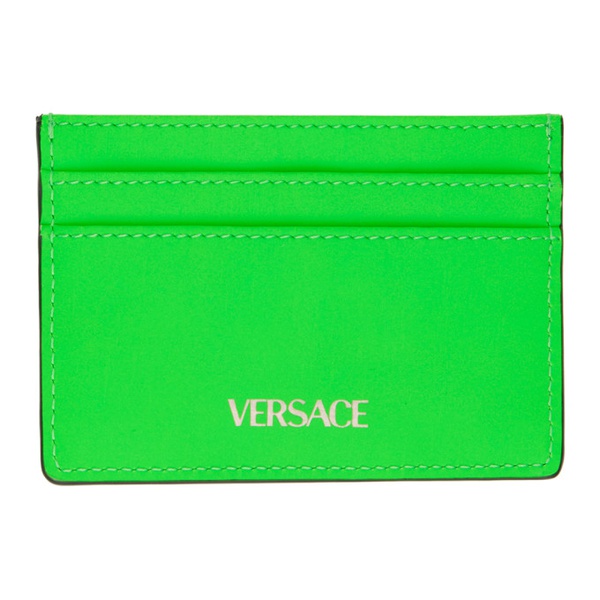 베르사체 베르사체 Versace Green Medusa Biggie Card Holder 231404M163004