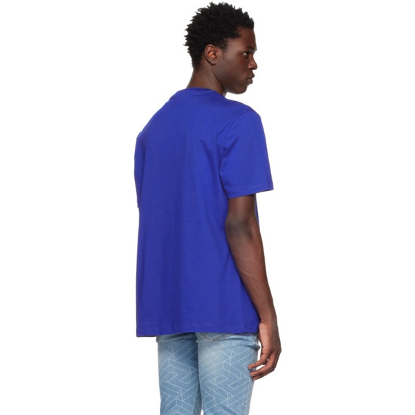 베르사체 베르사체 Versace Blue Medusa T-Shirt 231404M213031