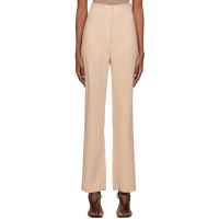 Paris Georgia SSENSE Work Capsule Beige Paneled Trousers 231438F087014