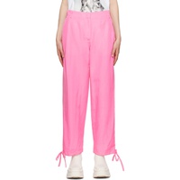 MSGM Pink Drawstring Trousers 231443F087008