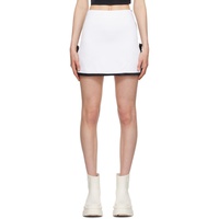 MSGM White Bow Miniskirt 231443F090001