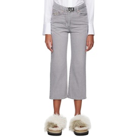 사카이 Sacai Gray Belted Jeans 231445F069001