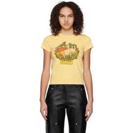 스텔라 맥카트니 Stella McCartney Yellow Rewild Yourself T-Shirt 231471F110008