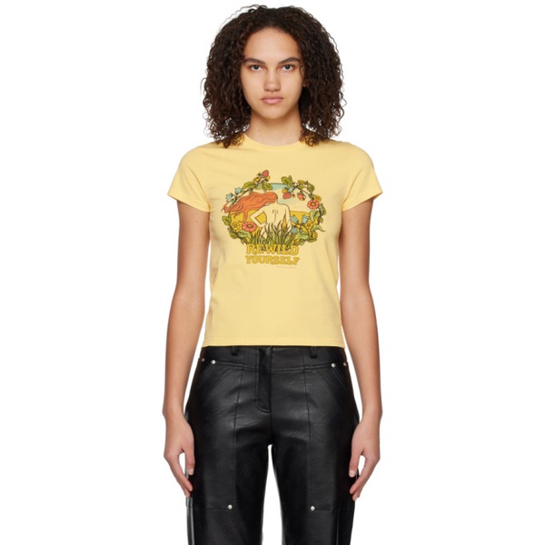 스텔라 맥카트니 스텔라 맥카트니 Stella McCartney Yellow Rewild Yourself T-Shirt 231471F110008