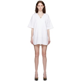 발렌티노 Valentino White Hooded Minidress 231476F052010