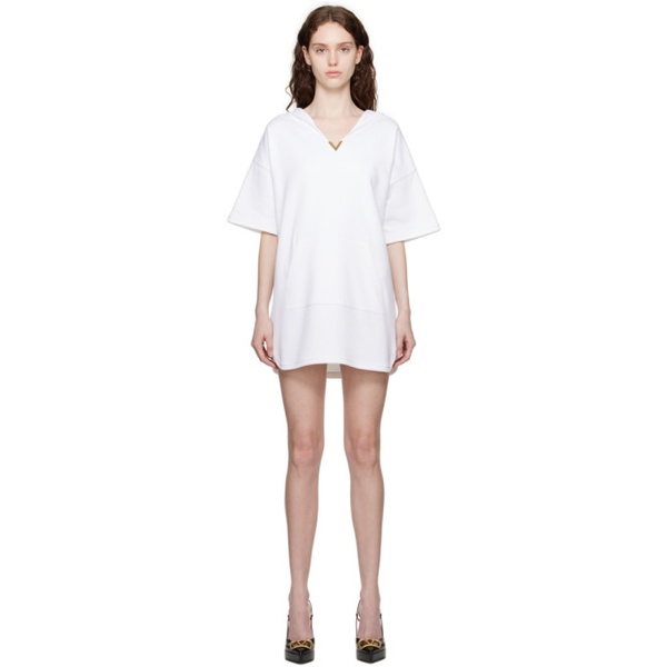 발렌티노 발렌티노 Valentino White Hooded Minidress 231476F052010