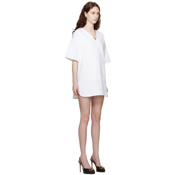 발렌티노 발렌티노 Valentino White Hooded Minidress 231476F052010