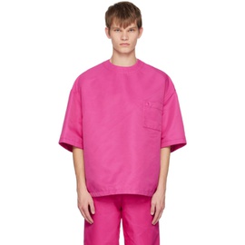 발렌티노 Valentino Pink Stud T-Shirt 231476M191002