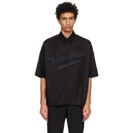 발렌티노 Valentino Black Embroidered Shirt 231476M192015