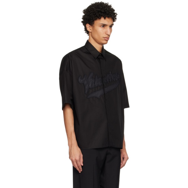 발렌티노 발렌티노 Valentino Black Embroidered Shirt 231476M192015