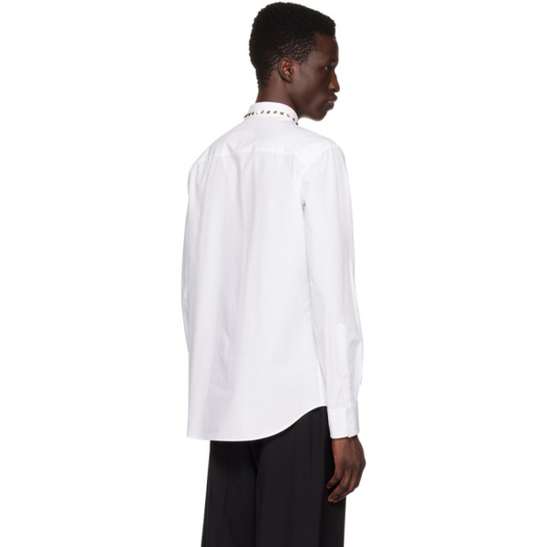 발렌티노 발렌티노 Valentino White Untitled Studs Shirt 231476M192018