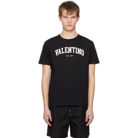 발렌티노 Valentino Black Print T-Shirt 231476M213009