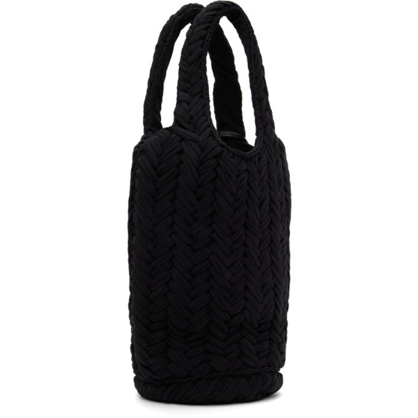  JW 앤더슨 JW Anderson SSENSE Exclusive Black Apple Knitted Tote 231477F046006