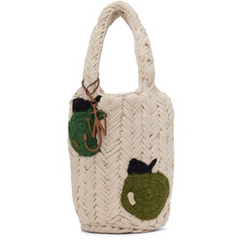 JW 앤더슨 JW Anderson SSENSE Exclusive Beige Apple Knitted Tote 231477F046007