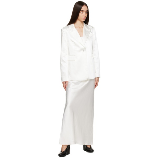  THIRD FORM White Tie Back Maxi Dress 231477F055000