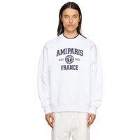White Ami Paris France Sweatshirt 231482M204017