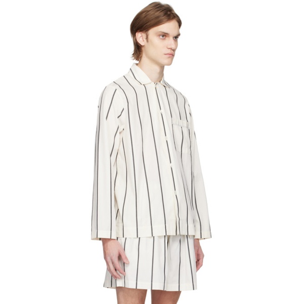  테클라 Tekla 오프화이트 Off-White Striped Pyjama Shirt 231482M218000