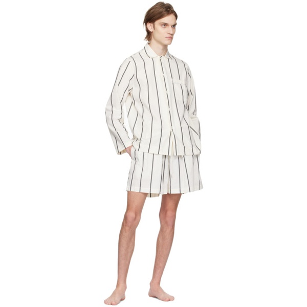  테클라 Tekla 오프화이트 Off-White Striped Pyjama Shirt 231482M218000