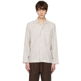 테클라 Tekla 오프화이트 Off-White Striped Pyjama Shirt 231482M218008