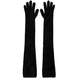 알라이아 ALAIA Black Long Gloves 231483F012001
