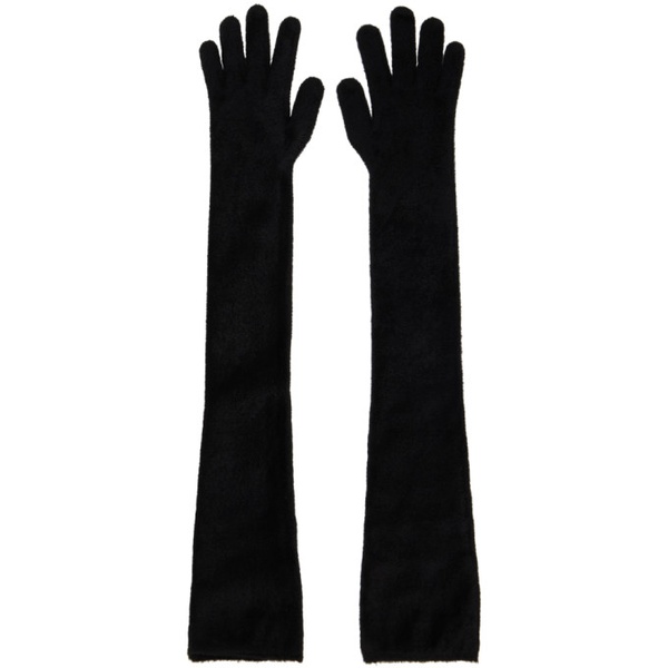  알라이아 ALAIA Black Long Gloves 231483F012001