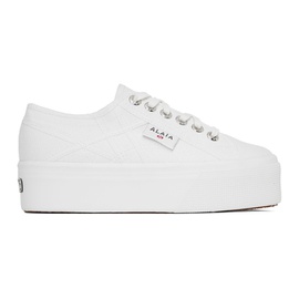 알라이아 ALAIA White Superga 에디트 Edition Platform Sneakers 231483F128002