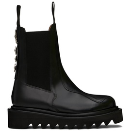 토가 풀라 토가 Toga Pulla SSENSE Exclusive Black Leather Chelsea Boots 231492F113008