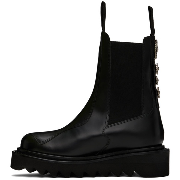  토가 풀라 토가 Toga Pulla SSENSE Exclusive Black Leather Chelsea Boots 231492F113008