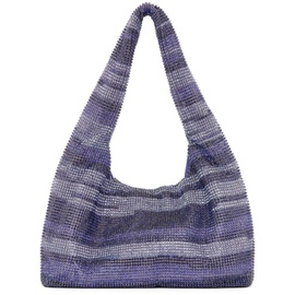 카라 KARA Purple Mini Crystal Mesh Shoulder Bag 231493F048006