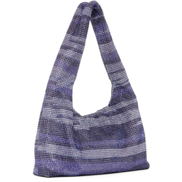  카라 KARA Purple Mini Crystal Mesh Shoulder Bag 231493F048006