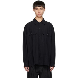 엠에프펜 Mfpen Black Serif Shirt 231505M192011