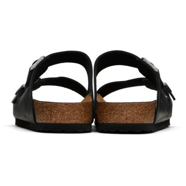 버켄스탁 버켄스탁 Birkenstock Black Regular Arizona Soft Footbed Sandals 231513M234005
