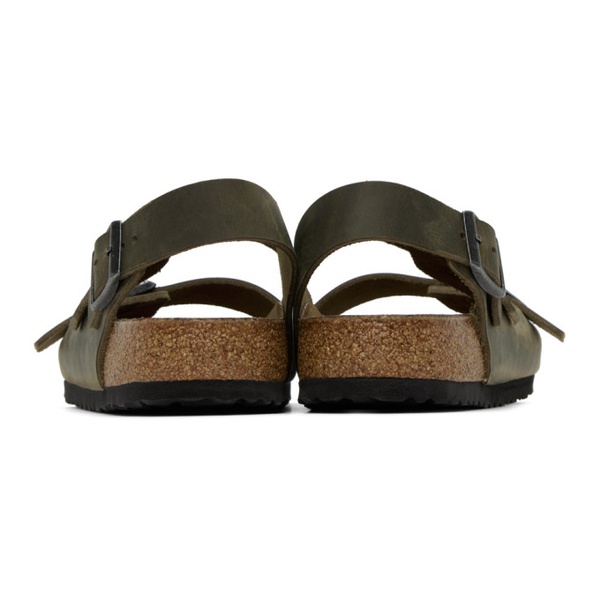 버켄스탁 버켄스탁 Birkenstock Brown Regular Milano Sandals 231513M234023